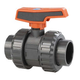 PVC - U Double Union Ball Valve - Solvent Weld | High - Quality Pipe Fitting - H2O Warehouse